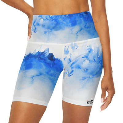 Mia Collection High Waisted Yoga Shorts (AOP)