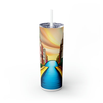 Mia Collection Skinny Tumbler with Straw, 20oz