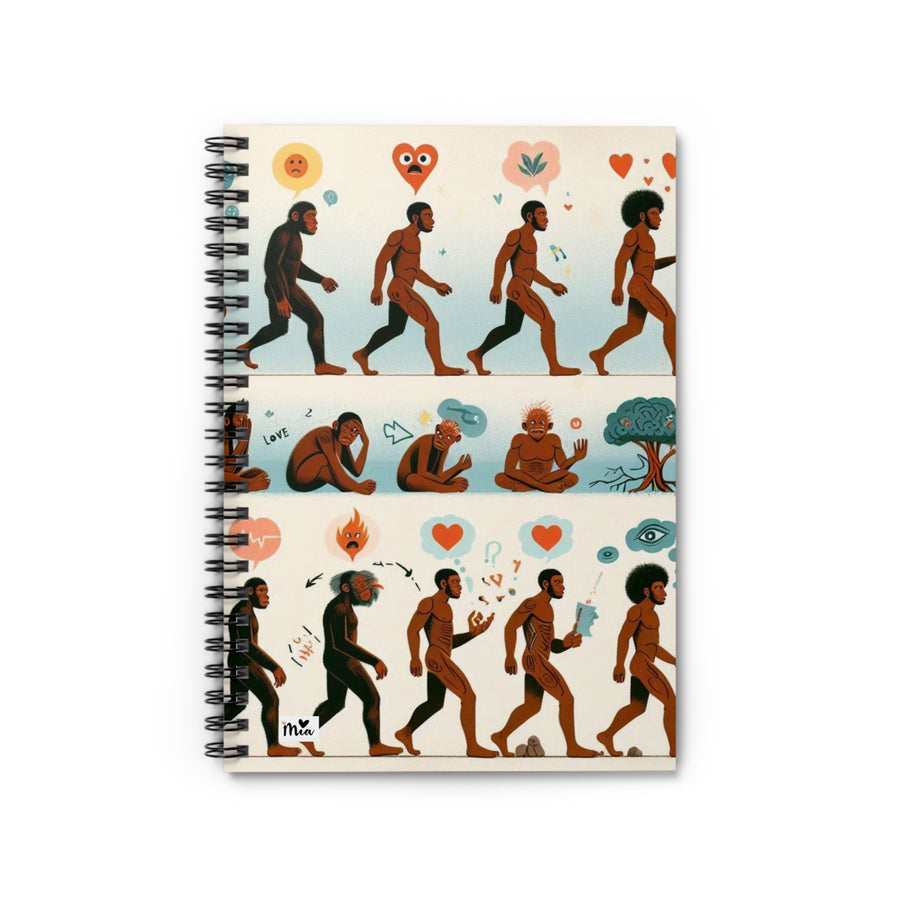 Mia Collection Psych Evolution Spiral Notebook