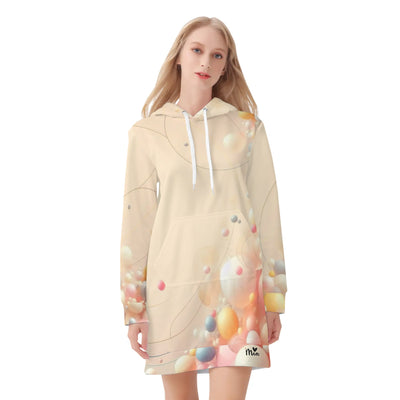 Mia Collection Womens Casual Hoodie Midi Dress