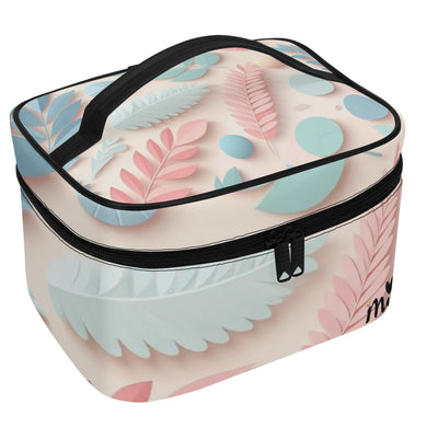 Mia Collection Leather Cosmetic Bag