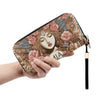 Leather Zipper Wristlet Wallet By Mia