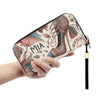 Leather Zipper Wristlet Wallet by Mia