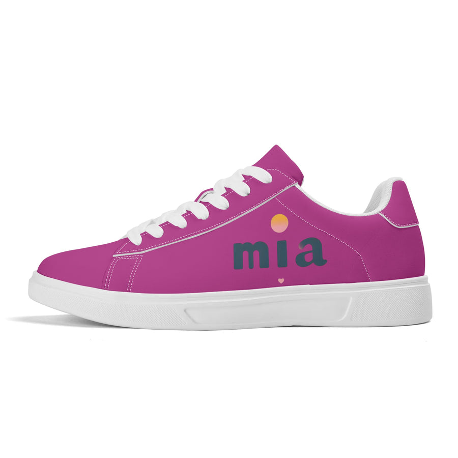 Lightweight Leather Skateboard Shoes by Mia