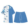 Mens Hawaiian Short Sleeve Shirt and Shorts Set by Mia