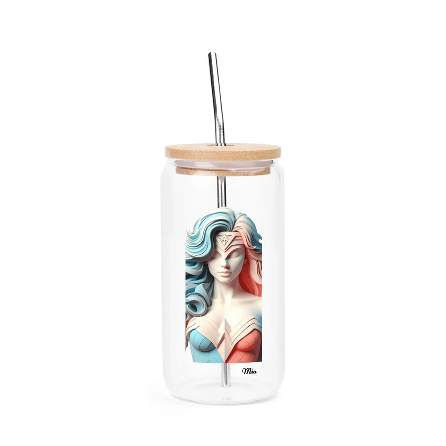 Transparent Bamboo Covered Cup 16oz by Mia