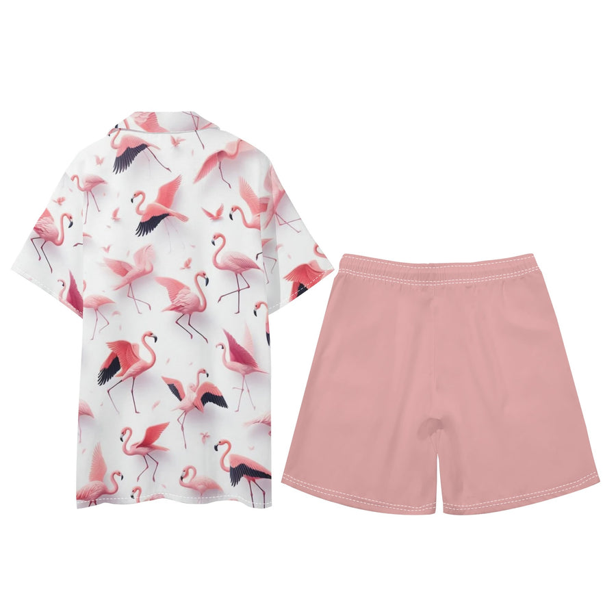 Mia For Him Hawaiian Short Sleeve Shirt and Shorts Set