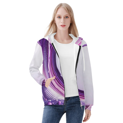 Womens Zip Up Hoodie Warm Jacket by Mia