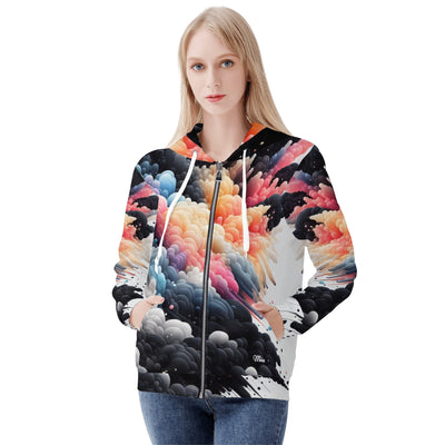 Womens Zip Up Hoodie Warm Jacket by Mia