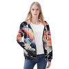 Womens Zip Up Hoodie Warm Jacket by Mia