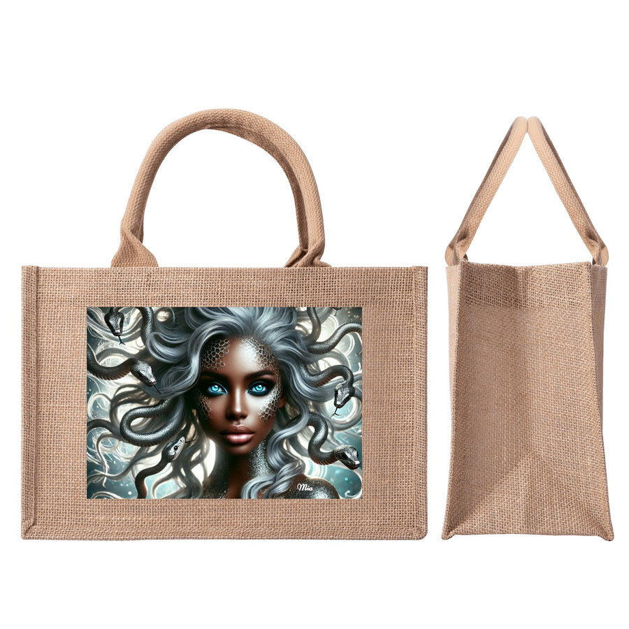 Jute Burlap Tote Bag by Mia