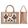 Jute Burlap Tote Bag by Mia