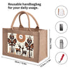 Jute Burlap Tote Bag by Mia