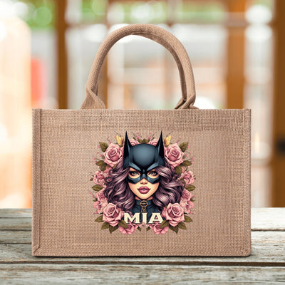 Jute Burlap Tote Bag by Mia