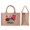 Jute Burlap Tote Bag by Mia