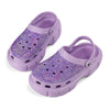 Womens Purple Bling Clogs by Mia