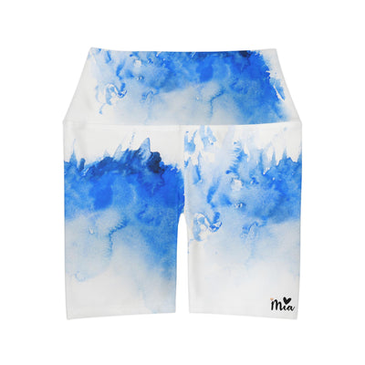 Mia Collection High Waisted Yoga Shorts (AOP)