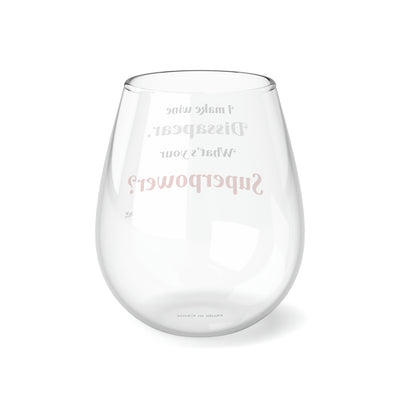 Mia Collection Stemless Wine Glass, 11.75oz