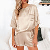 Summer Satin Pajamas Set Women