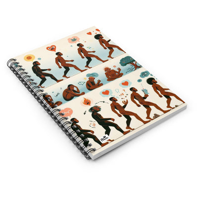 Mia Collection Psych Evolution Spiral Notebook