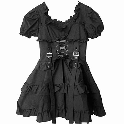 Gothic Women Black Dress