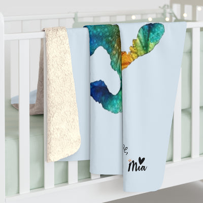 Mia Collection Sherpa Fleece Blanket