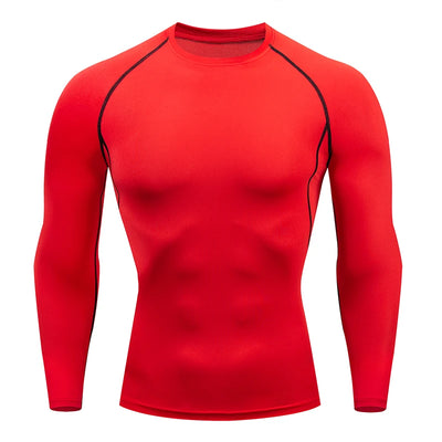 Men's Sport Compression Shirt Gym Tight Sweatshirt Running Top for Fitness T-shirt Bodybuilding Clothes Jogging Rashguard Dry Fit