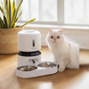 Capsule Automatic Feeder Cat and Dog Feeding Double Bowl