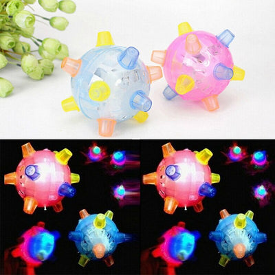 Jumping Activation Ball LED Light Up Vibrating Ball Toys for Dogs