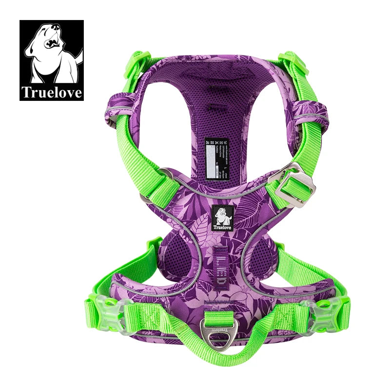 Truelove Pet Camouflage Reflective Dog Harness TLH5653 - Explosion-proof, Upgraded, and Adjustable