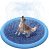 Outdoor dolphins play mat sprinkler for pets