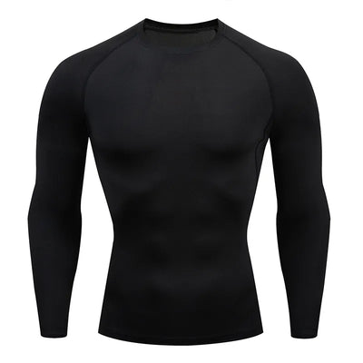 Men Workout Long Sleeve Fitness Sportswear Outdoor Tops