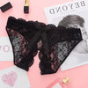 Sexy Women Lingerie Open Crotch Underwear with Bow