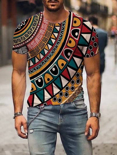 Plus Size Men's clothing Basic Tops Fashion 3D Print T-shirt 2024 Summer Casual Pullovers Men Tees Shirt Masculine's 3XL